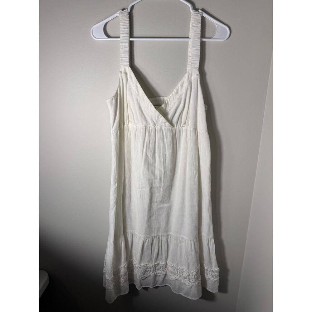Ann Taylor Loft White Lace Trim Sundress Women's Size 12
